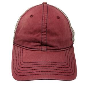 Dorfman Pacific Co Dpc Snapback Trucker Hat Red One Size Mesh Back Blank